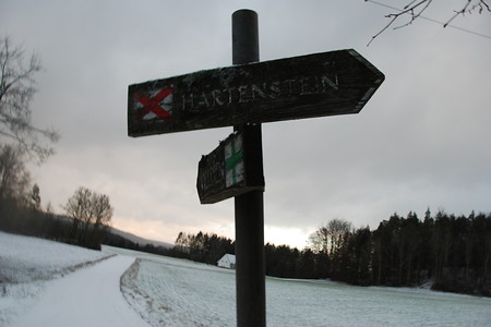 Wegweiser Hartenstein &ndash; (18.01.2019, U. Buescher &copy;&nbsp;VGN GmbH)