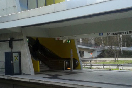 Im neuen Design U-Bahnhof Scharfreiterring &ndash; (31.03.2016, VGN &copy;&nbsp;VGN GmbH)