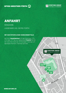 Anfahrtsplan SpVgg Greuther Fürth