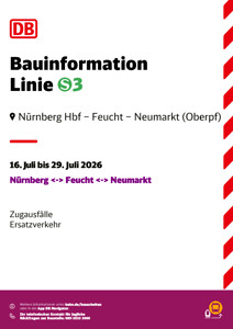 S3: Frühere Abfahrten, Zugausfälle & SEV