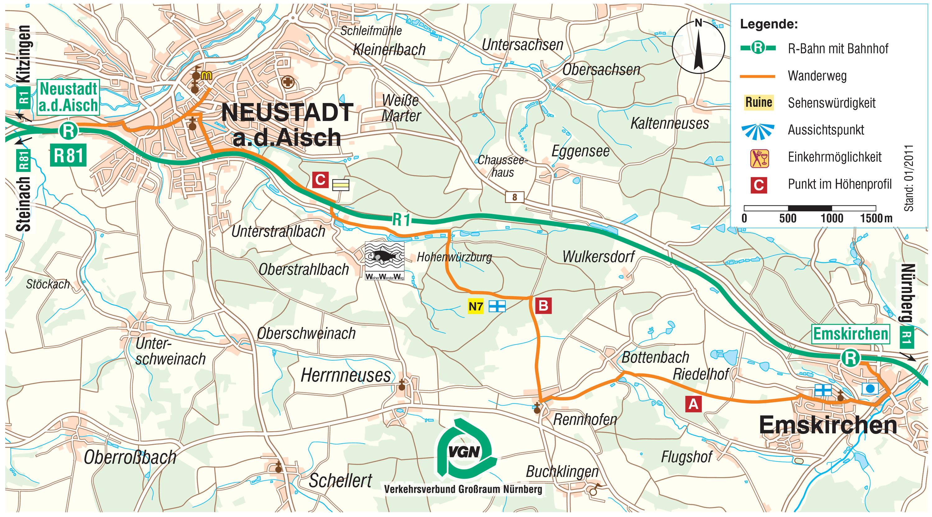 Von der Aurach zur Aisch | VGN