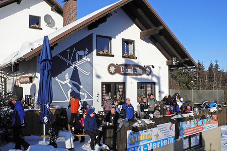 Bleaml Alm &ndash; Einkehrmöglichkeit und Schlittenberg vor der Haustür (VGN &copy;&nbsp;VGN GmbH)