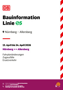 S5: Frühere Abfahrten, Zugausfälle & SEV