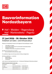 RE 2, RE 30, RE 31, RE 40/41, RE 23, RB 23: Bauvorinformation