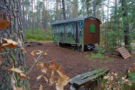 Bauwagen der Waldstrolche am Streinbrüchlein &ndash; www.waldstrolche-steinbruechlein.de (VGN &copy;&nbsp;VGN GmbH)