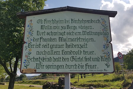 Infoschild Walberla &ndash; (14.09.2019, S. Dassler &copy;&nbsp;VGN GmbH)