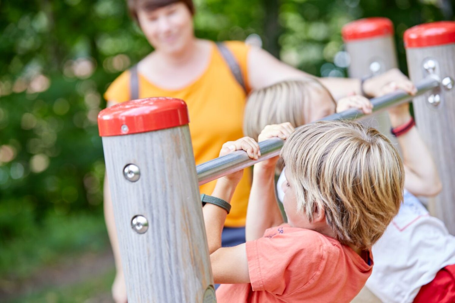 Klettern, turnen, auspowern: Am Waldspielplatz im Steinbrüchlein. &ndash;  (&copy;&nbsp;VGN/A. Gaspar-Klein)
