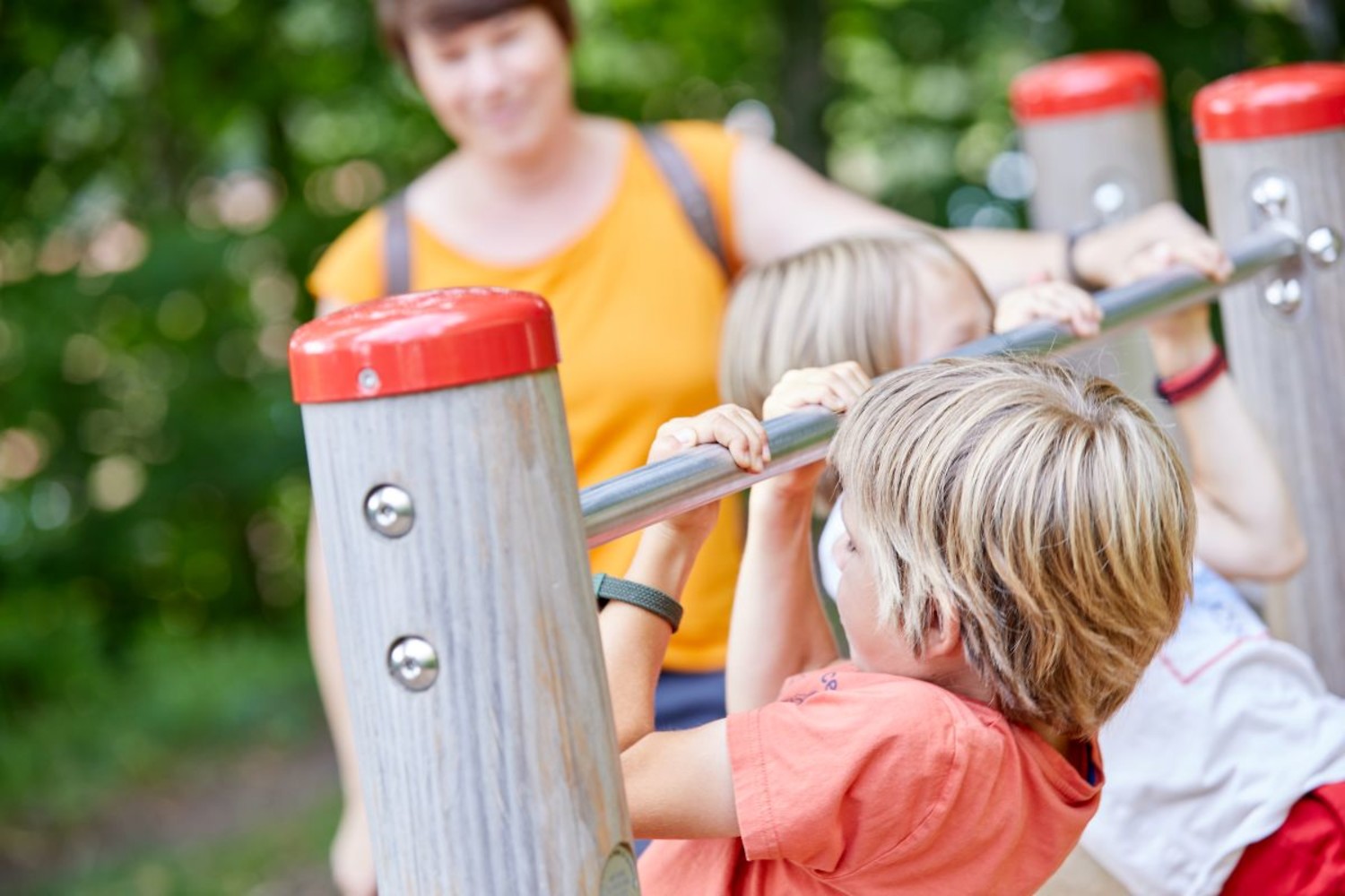 Klettern, turnen, auspowern: Am Waldspielplatz im Steinbrüchlein. &ndash;  (&copy;&nbsp;VGN/A. Gaspar-Klein)