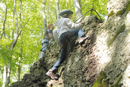 Erster Kinderklettersteig Deutschlands &ndash; (25.09.2011, VGN &copy;&nbsp;VGN GmbH)