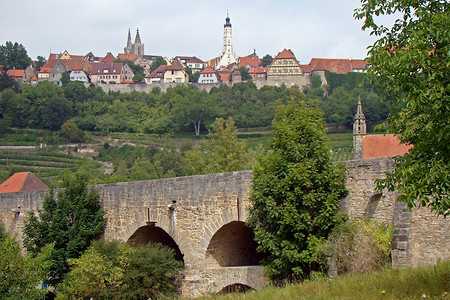 Blick auf Rothenburg o.d.T. &ndash; (29.08.2008, VGN &copy;&nbsp;VGN GmbH)