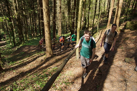 Aufstieg zur Vogelherdgrotte &ndash; (VGN &copy;&nbsp;VGN GmbH)