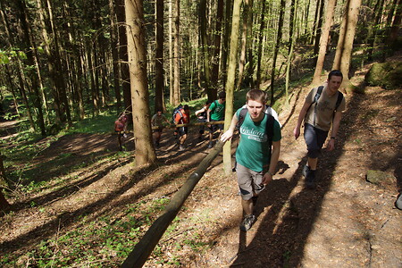Aufstieg zur Vogelherdgrotte &ndash; (VGN &copy;&nbsp;VGN GmbH)