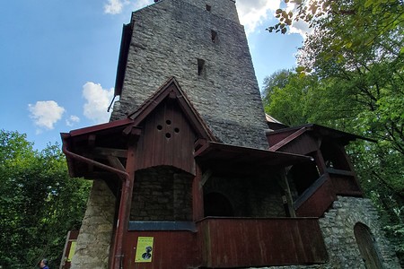Turm auf dem Moritzberg Rückansicht &ndash; (04.08.2019, S. Dassler &copy;&nbsp;VGN GmbH)