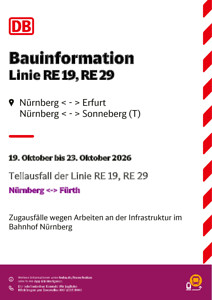 RE 14, RE 19, RE 29: Zugausfälle