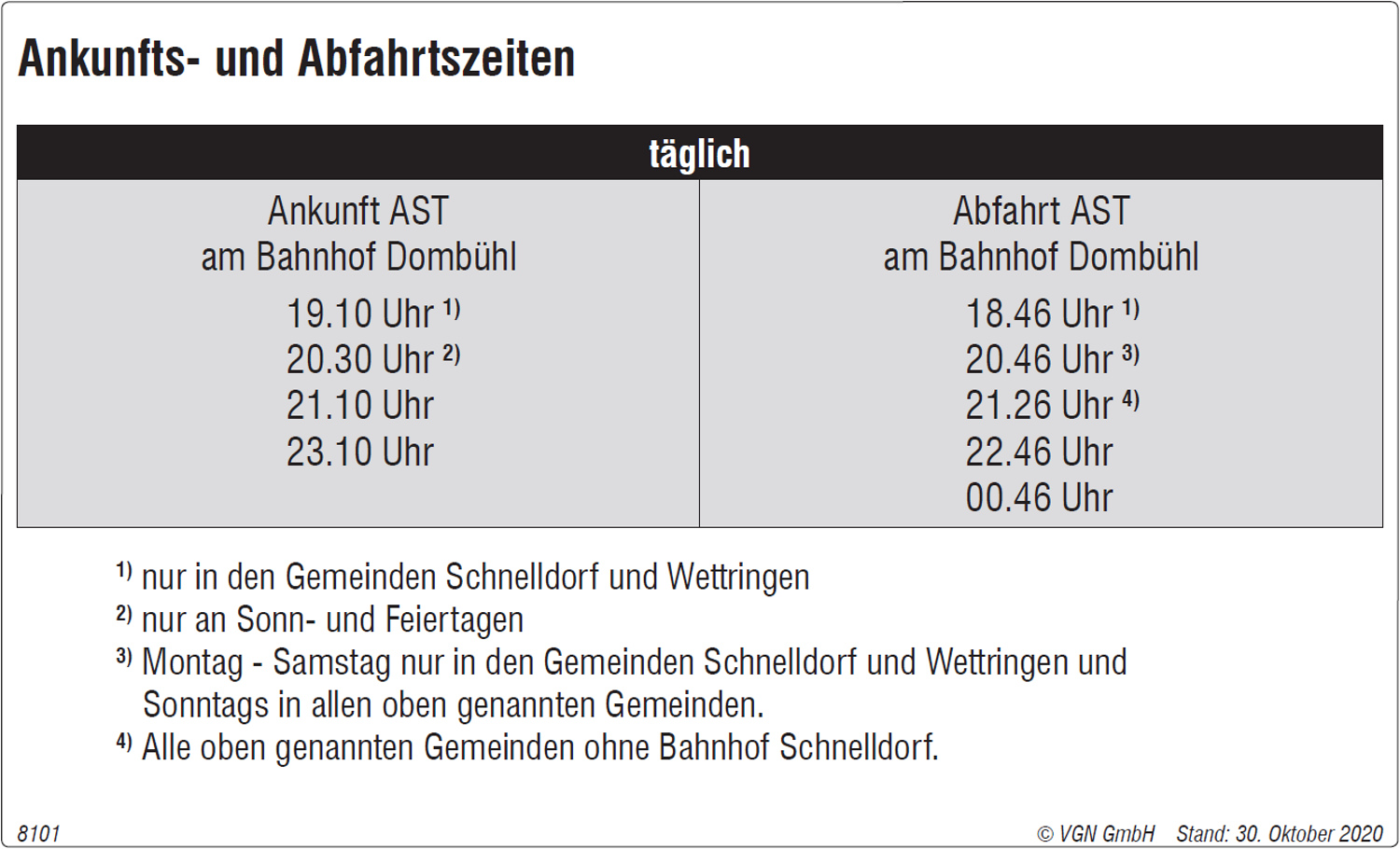 AST Dombühl Fahrplan &ndash;  (30.10.2020, &copy;&nbsp;VGN GmbH)