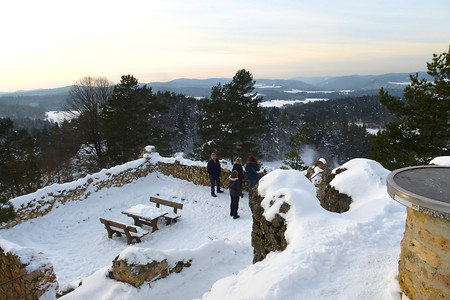 Winterstimmung auf der Burgruine Lichtenegg &ndash; (VGN &copy;&nbsp;VGN GmbH)