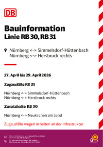 RB 30, RB31: Zusatzhalte & Zugausfälle