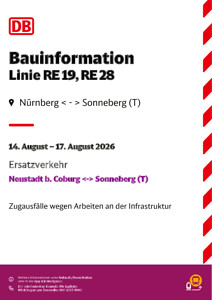 RE 19, RE 28: Zugausfälle & SEV