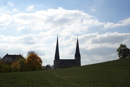 Kirchtürme in Nemmersdorf &ndash; (14.10.2018, S. Dassler &copy;&nbsp;VGN GmbH)