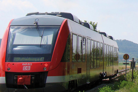 Die Mittelfrankenbahn auf dem Weg nach Rothenburg &ndash; (VGN &copy;&nbsp;VGN GmbH)