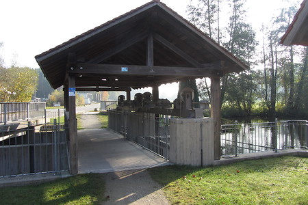 Brücke übers Wehr &ndash; (18.05.2016, schreibwerk &copy;&nbsp;schreibwerk)