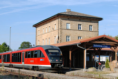 Bahnhof Rothenburg o. d. Tauber &ndash; (15.02.2019, VGN U.Buescher &copy;&nbsp;VGN GmbH)