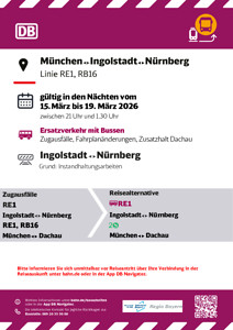 RE 1: Zugausfälle & SEV