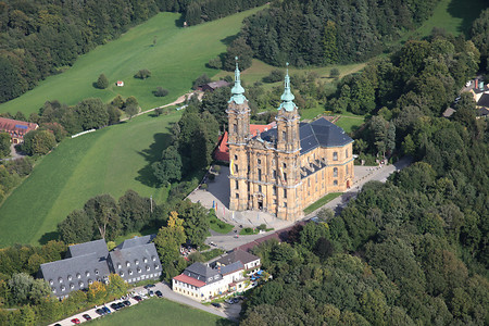 Basilika Vierzehnheiligen &ndash; Luftbild des bekannten Wallfahrtsortes (Landkreis Lichtenfels &copy;&nbsp;Landkreis Lichtenfels)