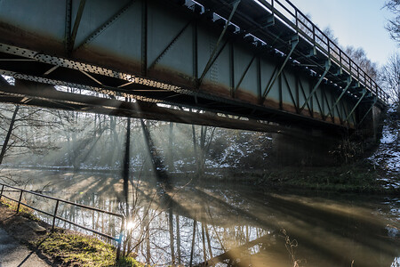 Bahnbrücke über die Pegnitz bei Neuhaus &ndash; (VGN &copy;&nbsp;VGN GmbH)