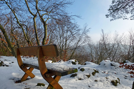 Rastbank auf dem Hirtenberg &ndash; (01.02.2014, VGN &copy;&nbsp;VGN GmbH)