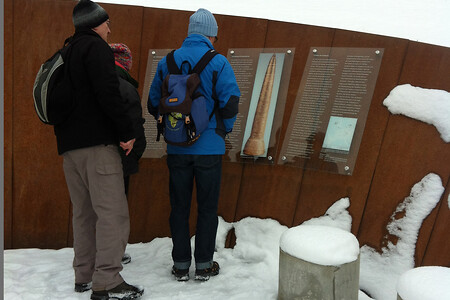 Info am Goldkegel Denkmal &ndash; (23.01.2016, VGN &copy;&nbsp;VGN GmbH)