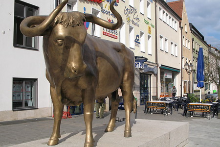 Auerochsendenkmal in Auerbach &ndash; (22.12.2015, Horst Müller Auerbach &copy;&nbsp;Horst Müller Auerbach)