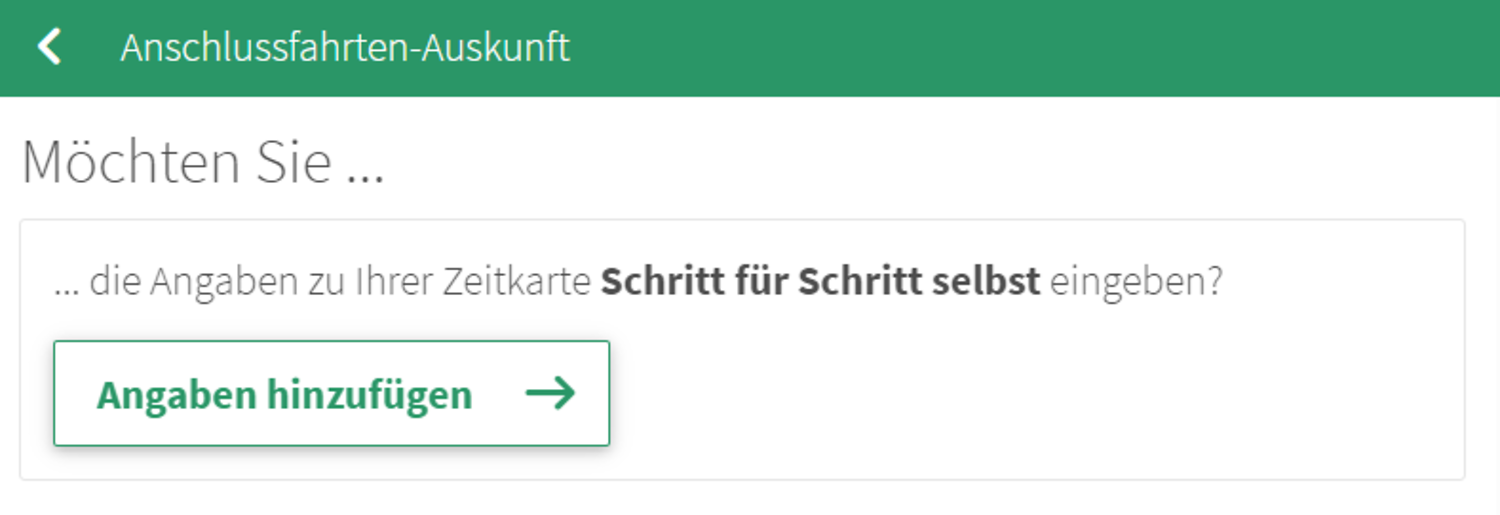 Möglichkeit zum Hinzufügen einer Zeitkarte &ndash;  (&copy;&nbsp;VGN GmbH)