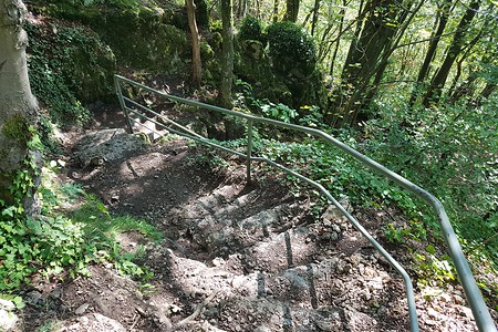 Treppe zur Oswaldhöhle &ndash; (23.08.2019, S. Dassler &copy;&nbsp;VGN GmbH)