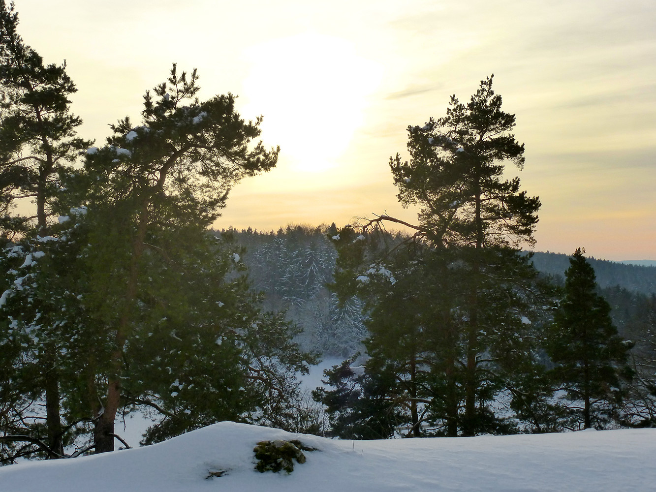 Sonnenuntergang im Winter