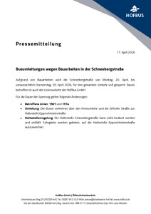 Linien 1501 und 1514: Pressemitteilung