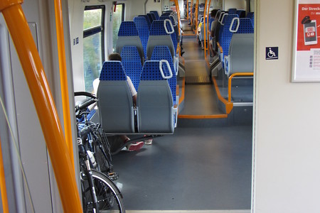 Im Zug Fahrradabteil &ndash; (09.06.2016, VGN &copy;&nbsp;VGN GmbH)