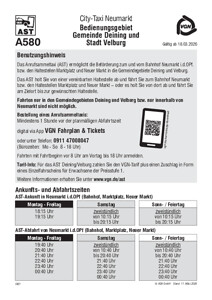 A580 Deining/Velburg