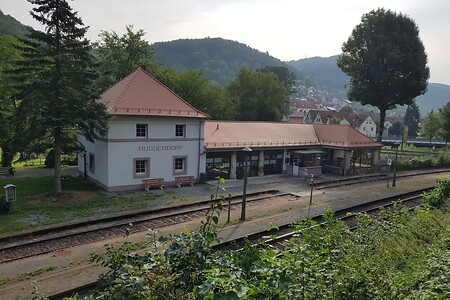 Bahnhof Muggendorf &ndash; (28.08.2019, S. Dassler &copy;&nbsp;VGN GmbH)