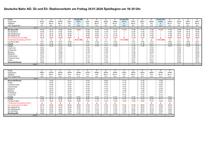 S2, S3, RE 50: Stadionverkehr