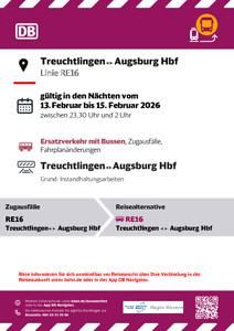 RE 16: Zugausfall & SEV