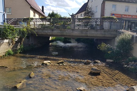 Brücke über die Kainach &ndash; (11.08.2019, S. Dassler &copy;&nbsp;VGN GmbH)