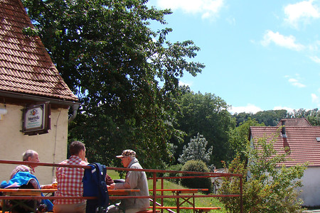 Einkehr im Gasthaus Steinerne Rinne &ndash; (28.09.2015, VGN &copy;&nbsp;VGN GmbH)