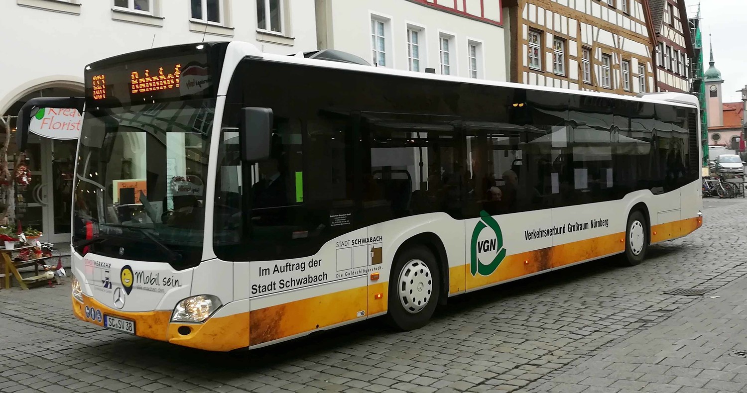 VGN-Busdesign Stadt Schwabach &ndash;  (Michael Schoplocher &copy;&nbsp;Stadt Schwabach)