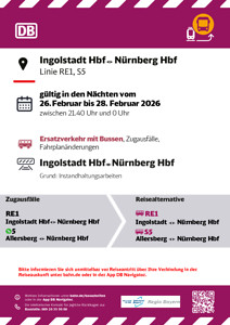 S5, RE 1: Zugausfälle & SEV