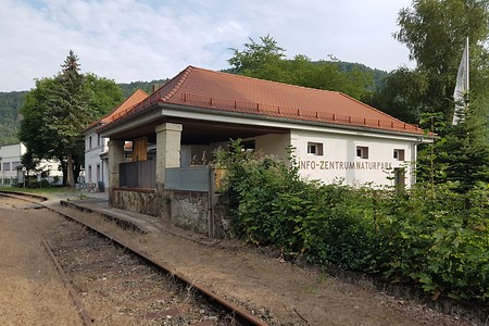 Bahnhof Muggendorf &ndash; (28.08.2019, S. Dassler &copy;&nbsp;VGN GmbH)