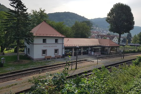 Bahnhof Muggendorf &ndash; (28.08.2019, S. Dassler &copy;&nbsp;VGN GmbH)
