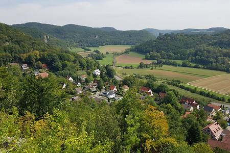 Ausblick nach Streitberg &ndash; (28.08.2019, S. Dassler &copy;&nbsp;VGN GmbH)