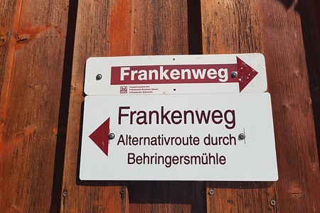 Wegezeichen Frankenweg &ndash; (18.08.2019, S. Dassler &copy;&nbsp;VGN GmbH)