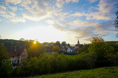 Sonnenuntergang &ndash; (10.10.2020, U. Buescher &copy;&nbsp;VGN GmbH)
